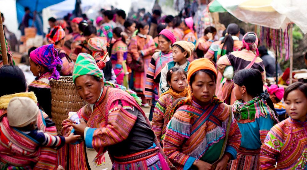 Sapa Market showcases the vibrant culture of local ethnic groups through colorful textiles, handmade crafts, and regional produce